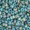 50g 2/0 Transparent Matte Teal AB Seed Beads