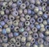 50g 2/0 Matte Transparent Grey AB Seed Beads