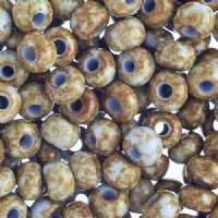 25g of 32/0 Opaque Light Blue Travertine Seed Beads