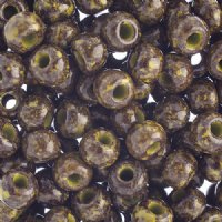 25g of 32/0 Opaque Olivine Travertine Seed Beads