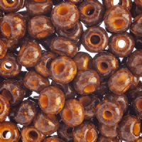 25g of 32/0 Opaque Orange Travertine Seed Beads