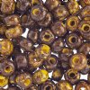 25g of 32/0 Opaque Yellow Travertine Seed Beads 
