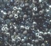 50g 6/0 Black Multi Mix Seed Beads