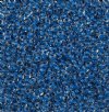 22 Grams 6/0 Terra Intensive Blue Lined Crystal Seed Beads