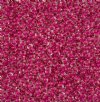 22 Grams 6/0 Terra Intensive Pink Lined Crystal Seed Beads