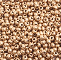 50g 6/0 Matte Metallic Gold Seed Beads