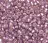 50g 6/0 Silver Lined Matte Light Amethyst Seed Beads