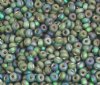 50g 6/0 Silver Lined Matte Green Iris 