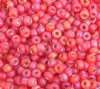 50g 6/0 Silver Lined Matte Red Iris Seed Beads