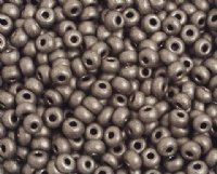 50g 6/0 Matte Metallic Dark Brown Seed Beads