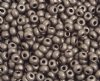 50g 6/0 Matte Metallic Dark Brown Seed Beads