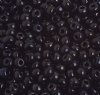 50g 6/0 Opaque Black Seed Beads