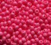 50g 6/0 Opaque Bubblegum Pink Seed Beads