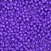 50g 6/0 Opaque Dyed Dark Violet Seed Beads