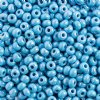 50g 6/0 Opaque Aqua AB Seed Beads