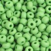 50g 6/0 Opaque Matte Light Green Seed Beads