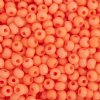50g 6/0 Opaque Matte Neon Orange Seed Beads