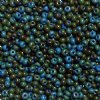 50g of 6/0 Opaque Medium Blue Travertine Seed Beads 
