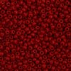 50g 6/0 Opaque Medium Dark Red Seed Beads