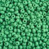 50g 6/0 Opaque Medium Green Seed Beads