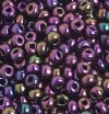50g 6/0 Opaque Purple Iris Seed Beads