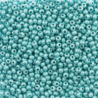 50 Grams 6/0 Opaque Turquoise Sfinx Lustre Seed Beads