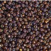 50g 6/0 Silver Lined Dark Topaz AB Seed Beads