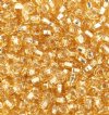 50g 6/0 Gold Silver Lined