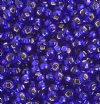 50g 6/0 Royal Blue Silver Lined Seed Beads