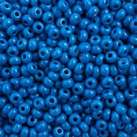 50g 6/0 Opaque Terra Dyed Blue Intensive Seed Beads