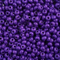 50g 6/0 Opaque Terra Dyed Purple Intensive Seed Beads