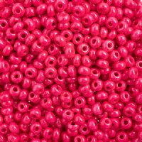 50g 6/0 Opaque Terra Dyed Rose Intensive Seed Beads