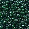 50g 6/0 Transparent Green Lustre Seed Beads