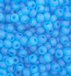 50g 6/0 Transparent Matte Aqua Seed Beads
