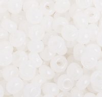 50g 6/0 Milky White Opal Seed Beads