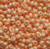 50g of White & Orange Terra Melafyr 6/0 Seed Beads