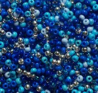 50g of 8/0 Blue Nile Multi Mix Seed Beads