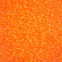 50 Grams of 8/0 Colorlined Neon Orange Seed Beads