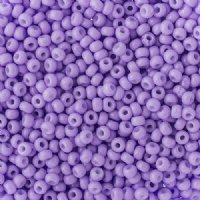 50g of 8/0 Opaque Dyed Chalk Light Purple Seed Beads
