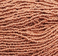 50g 8/0 Matte Metallic Light Copper Seed Beads