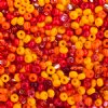 50g of 8/0 Fiery Sangria Multi Mix Seed Beads