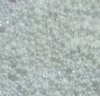 50g 8/0 Opaque Chalk White Lustre Seed Beads