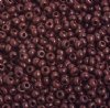 50g 8/0 Opaque Dark Brown Seed Beads