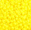 50g 8/0 Opaque Lemon Yellow Seed Beads