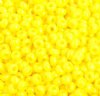 50g 8/0 Opaque Lemon Yellow Seed Beads
