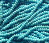 50g 8/0 Opaque Turquoise Blue AB Seed Beads