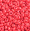 50g 8/0 Opaque Light Red Seed Beads