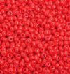 50g 8/0 Opaque Medium Red Seed Beads
