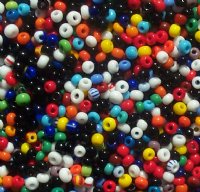 50g of 8/0 Opaque Multi Mix Seed Beads