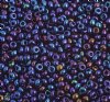 50g 8/0 Metallic Navy Iris Seed Beads